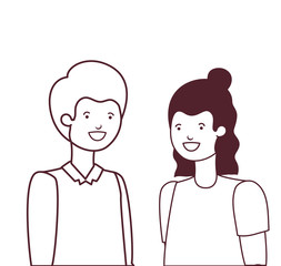 silhouette of young men in white background