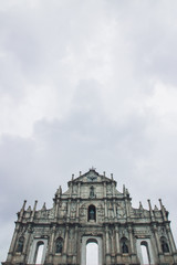 Fototapeta na wymiar St. Paul's Cathedral in Macau