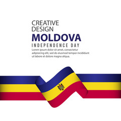 Moldova Independence Day Celebration Creative Design Illustration Vector Template