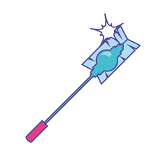Isolated cleaning mop design icon vector ilustration