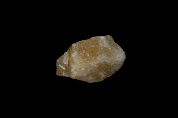 Orange Calcite Mineral on Black