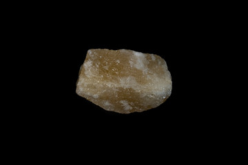 Orange Calcite Mineral on Black