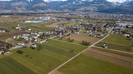 Rheintal Luftaufnahmen