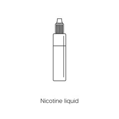 Nicotine liquid icon vector symbol