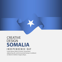 Somalia Independence Day Celebration Creative Design Illustration Vector Template