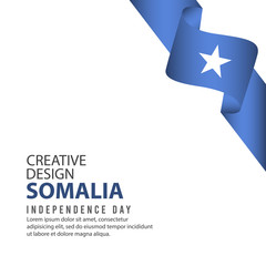 Obraz na płótnie Canvas Somalia Independence Day Celebration Creative Design Illustration Vector Template