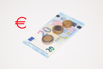 Euros, dinero en billetes y monedas, especulación, bancos, economía