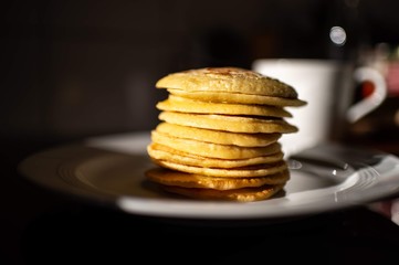 Pfannenkuchen am Morgen