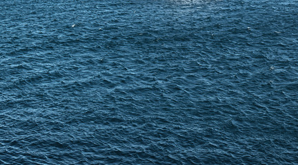 texture of blue sea water