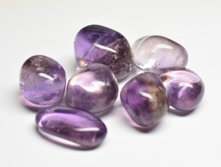 Aquamarine tumbled gemstones