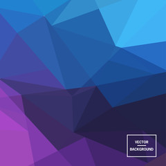 Abstract triangle vector background. Element for your website or presentation. Triangular poly illustration design