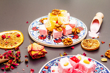 Eastern sweets. Traditional Turkish delight