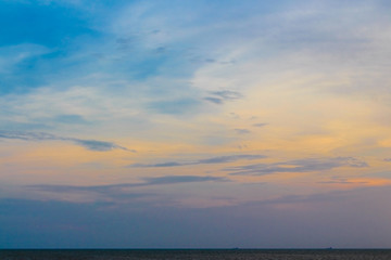 Naklejka na ściany i meble Sea beach blue sky background landscape