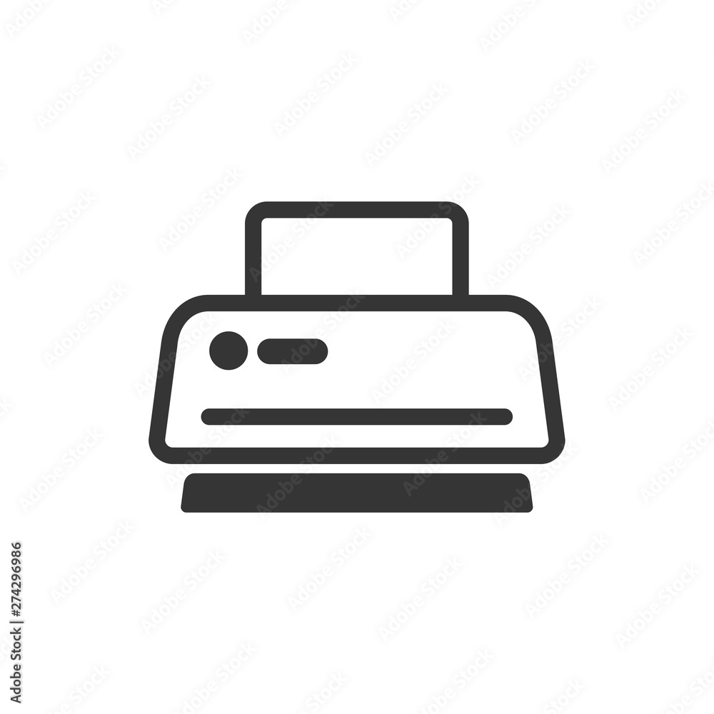 Leinwandbilder printer icon template black color editable. printer symbol flat vector sign isolated on white backgr