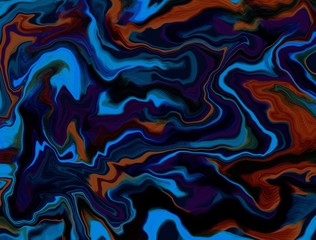 Fototapeta premium Trend colorful background, made in the technique of fluid art. Abstract marble texture, can be used as a fashionable background for posters, cards, invitations, Wallpaper. Fluid art. Modern art.
