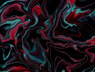 Obraz premium Trend colorful background, made in the technique of fluid art. Abstract marble texture, can be used as a fashionable background for posters, cards, invitations, Wallpaper. Fluid art. Modern art.