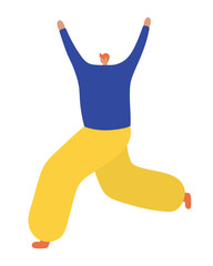 Business woman flat icon