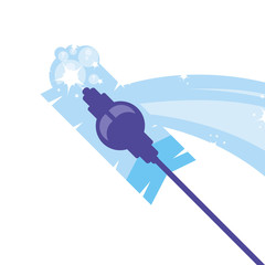 Isolated cleaning mop design icon vector ilustration