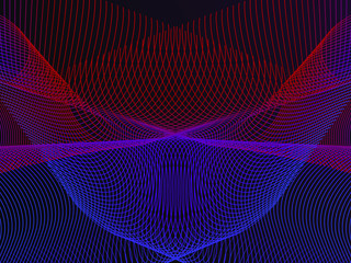 EPS 10 vector. Futuristic colorful background. Backdrop with lines and waves.