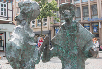 Statue Dancing Couple (Tanzendes Paar) Hameln Lower Saxony (Niedersachsen)