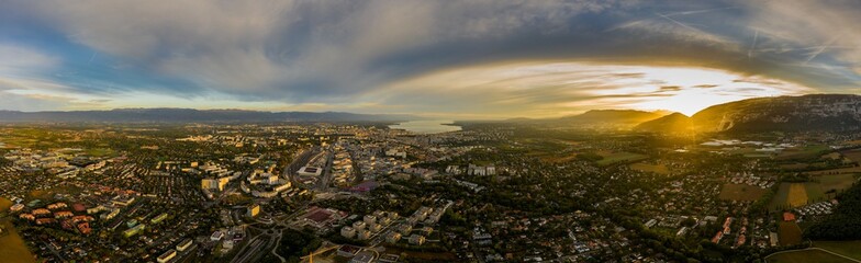 sunrise over Geneva 