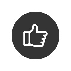 Like vector icon in modern style for web site and mobile app