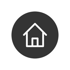 Home vector icon in modern style for web site and mobile app