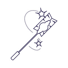 Isolated cleaning mop design icon vector ilustration