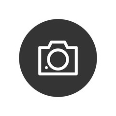 Camera vector icon in modern style for web site and mobile app
