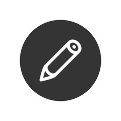 Pen vector icon in modern style for web site and mobile app