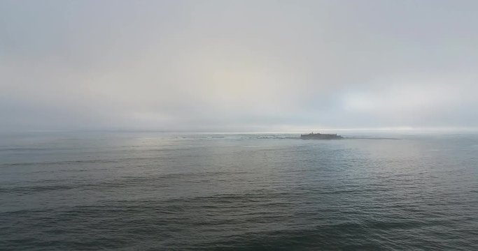 Mystical Insua fortress and lighthouse