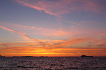 Obraz na płótnie Canvas Seaside town of Turgutreis and spectacular sunsets