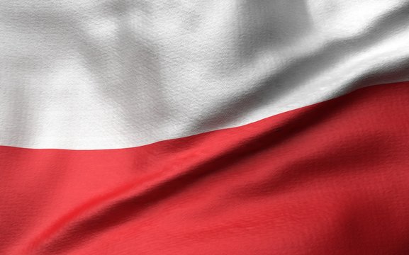 3D Illustration of Poland Flag