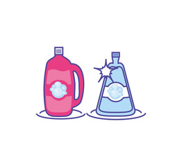 Isolated cleaning detergent design icon vector ilustration