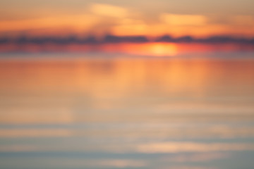 Obraz premium sunset over the lake