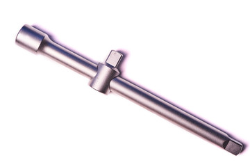 Wrench extension cord isolated on white background