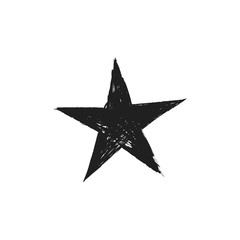 Obraz premium Hand drawn star icon doodle