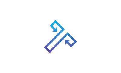 letter t abstract logo