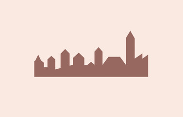 modern city skyline illustration