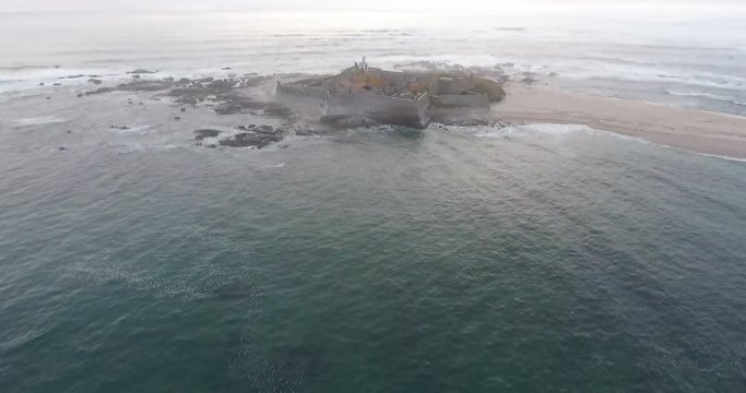 Mystical Insua fortress and lighthouse