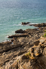 Pointe du Grouin in Cancale. Emerald Coast, Brittany, France ,