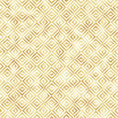 Art Deco Seamless Pattern - Repeating metallic pattern design with art deco motif