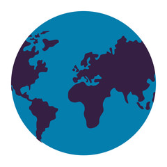 world map on white background