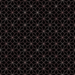 Art Deco Seamless Pattern - Repeating metallic pattern design with art deco motif