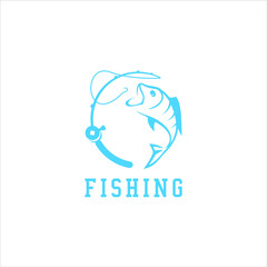 fishing logo vector