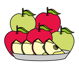 tropical fruits background