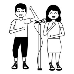 people listening music