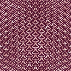 Art Deco Seamless Pattern - Repeating metallic pattern design with art deco motif