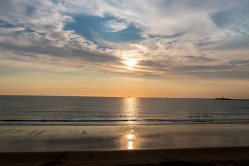 A beautiful Spanish sunset from the bay of Cadiz