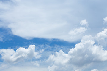 Beautiful blue sky with clouds background.blue sky wallpaper , big clouds. sky clouds